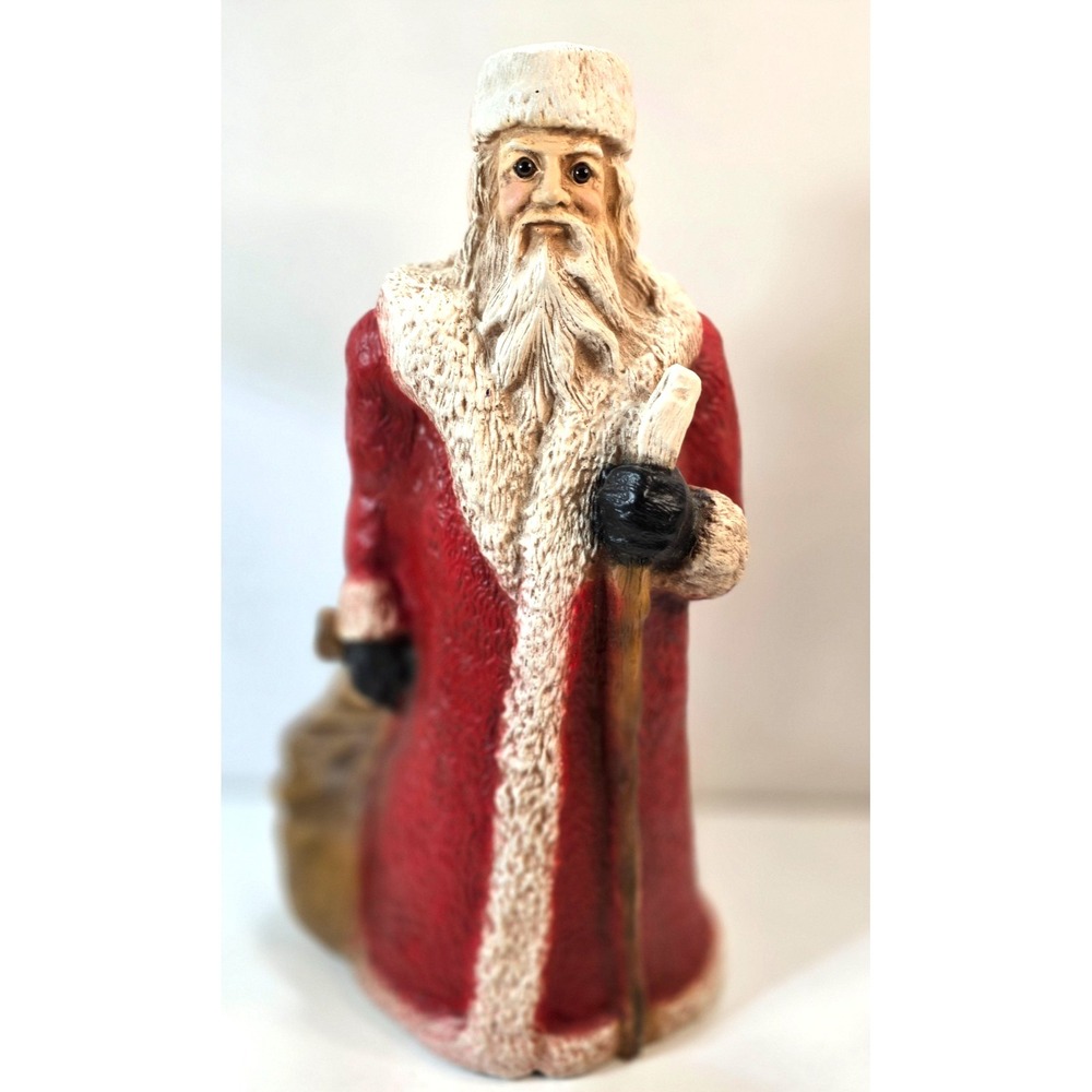 Vintage 1989 Universal Statuary Old World Santa Claus #893 Glass Eyes 13.25"
